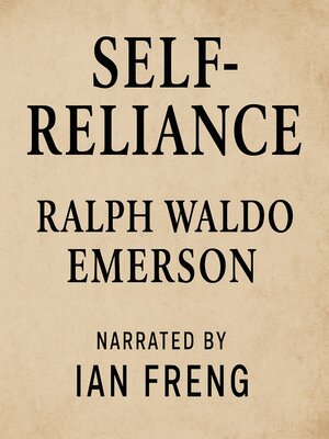 cover image of Self-Reliance by Ralph Waldo Emerson